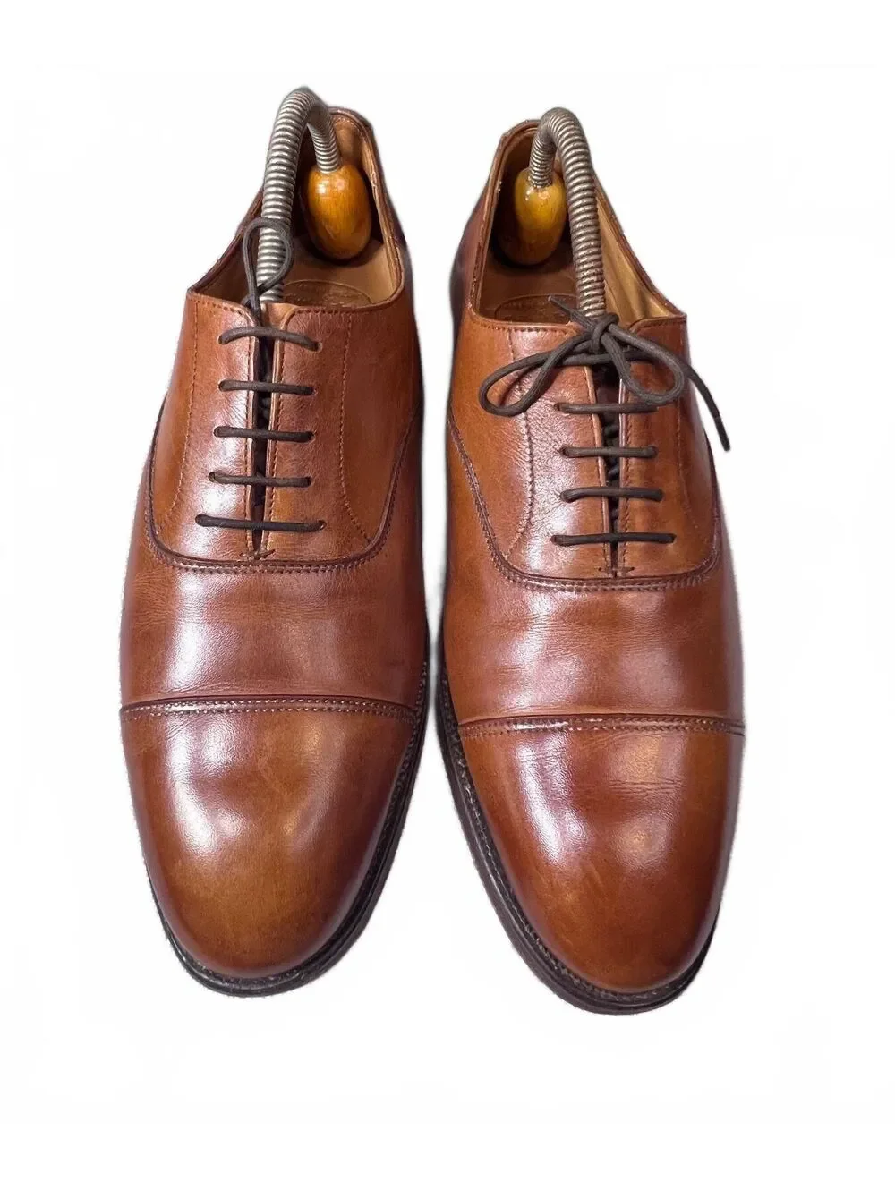Crockett & Jones Whitehall Oxford Shoes 8.5D Quiet Luxury Dark Academia Vintage